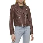 Levi's Women's Belted Faux Leather Moto Jacket (Regular & Plus Size)