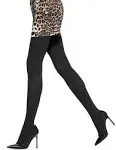 Hue Super Opaque Control Top Tights 4 / Black