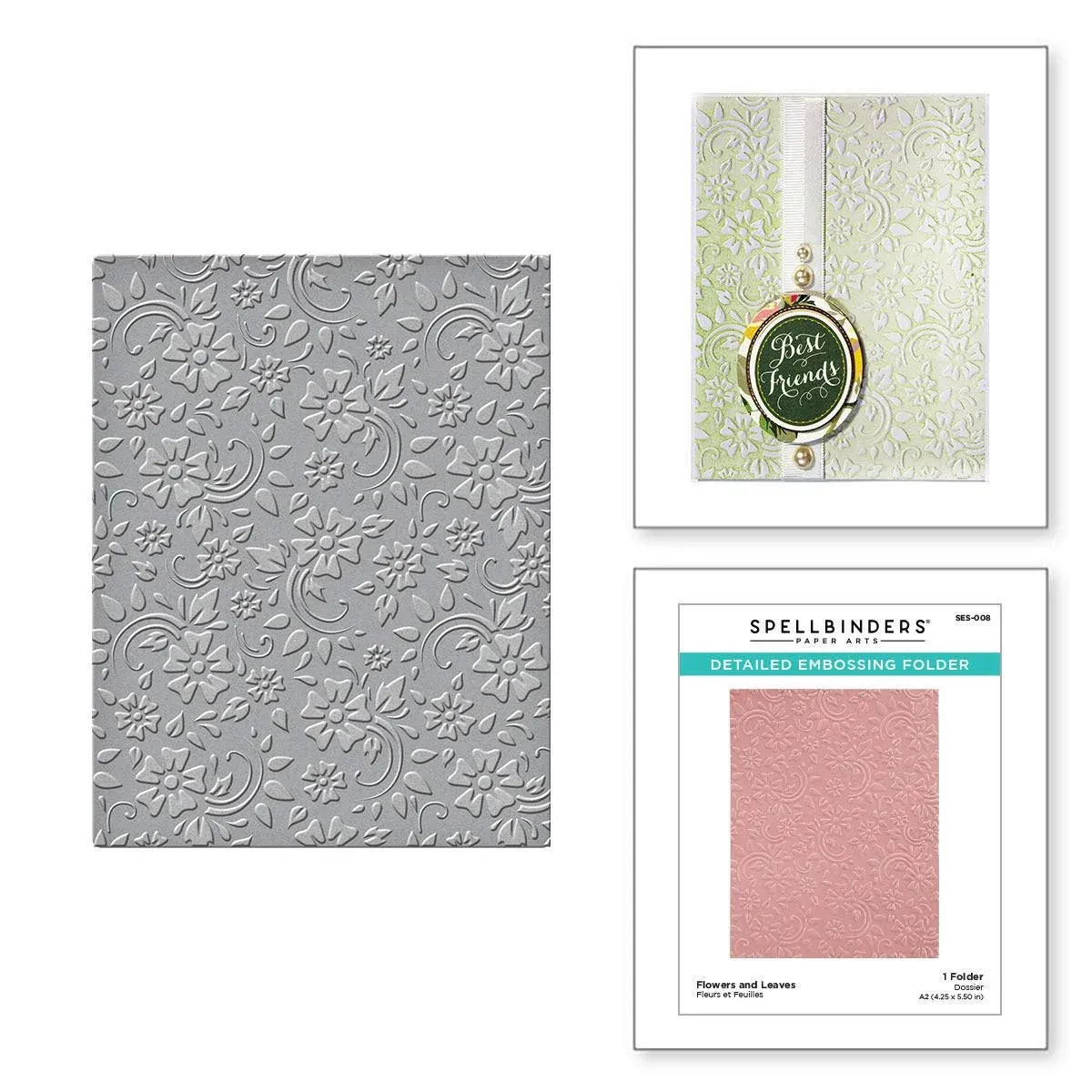 Spellbinders - Embossing Folder - Forevergreen