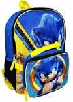 Sonic The Hedgehog School Backpack Book Bag Lunch Box SET Tails knuckles Gift 