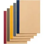 MUJI Notebook B5 6mm Rule 30sheets - Pack of 5books [5colors Binding]