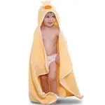 Hooded Towel for Kids 100% Cotton Ultra Soft with Unique Animal Design Large for Infants 3-10 Years (Chick)