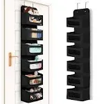 Utopia Home 6 Shelves Hanging Closet Organizers and Storage Organizer for Closet, RV Baby Kids Closet Door Organizers and Storage, Over The Door Organizer Nursery, Bedroom, Black (Pack of 1)