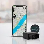 Salind GPS - Salind 08 4G - Mini GPS Tracker for Cars, Lorries, Vehicles - Connection Via OBD2 - UK & Worldwide Real Time Tracking, Safe Area, Route