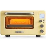 BUYDEEM Dora Mini Toaster Oven, Multi-functional Countertop Oven 12 qt Mellow Yellow