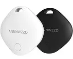 ANNNWZZD Tags 2 Pack Air Tracker Item Finders with Apple Find My (iOS Only) Track Your Keys, Wallet, Luggage, Backpack, Super Lightweight, Comes