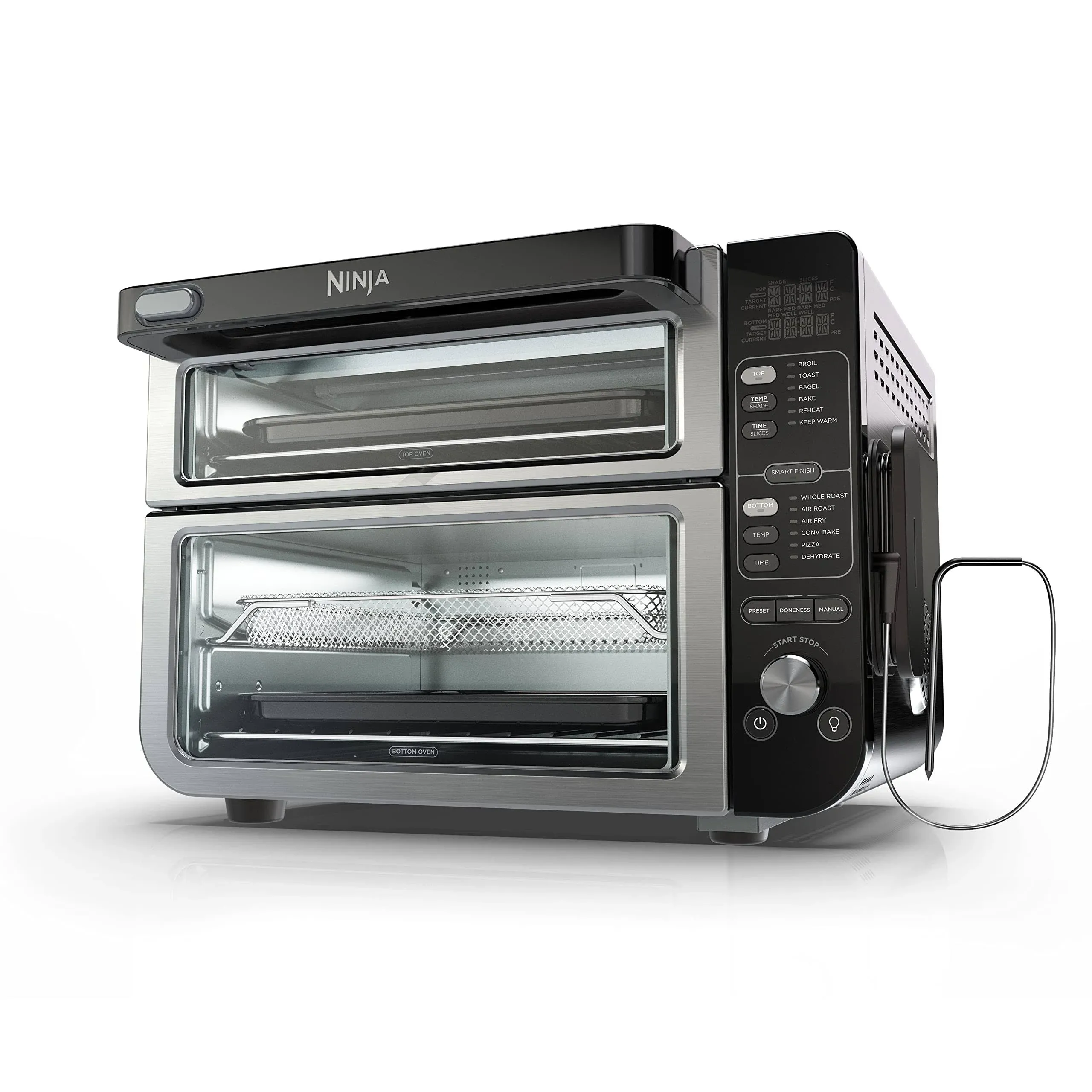 Ninja DCT401 12-in-1 Smart Double Oven w/ FlexDoor, FlavorSeal+MOR<wbr/>E