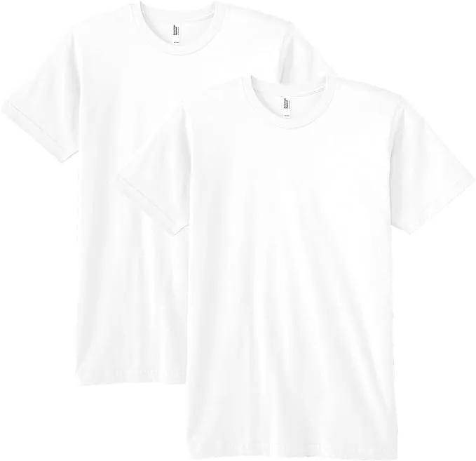 American Apparel Unisex Fine Jersey T-Shirt,Style G2001,Multipack