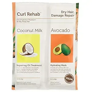 Curl Rehab Hair Treatment, 2 in 1 - Coconut Milk & Avocado, Dry Hair, Damage Repair