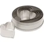 Ateco 6 Piece Heart Cutter Set