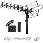 Outdoor HD TV Antenna Strongest Up to 200 Miles Long Range with Motorized 360...