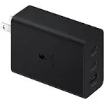 Samsung 65W Power Adapter Trio - 65 W - 120 V AC, 230 V AC Input - 5 V DC/3.50 A, 9 V AC, 15 V DC, 20 V AC, 11 V DC, 16 V DC, 5.9 V DC Output - Black