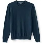 Lands' End Men's Fine Gauge Cashmere Sweater - Charcoal Heather