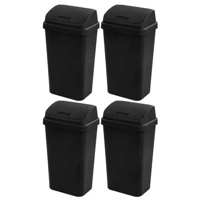 Sterilite 13 Gal Swing Top Wastebasket