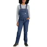 Carhartt Women's Rugged Flex Relaxed Fit Denim Bib Overall