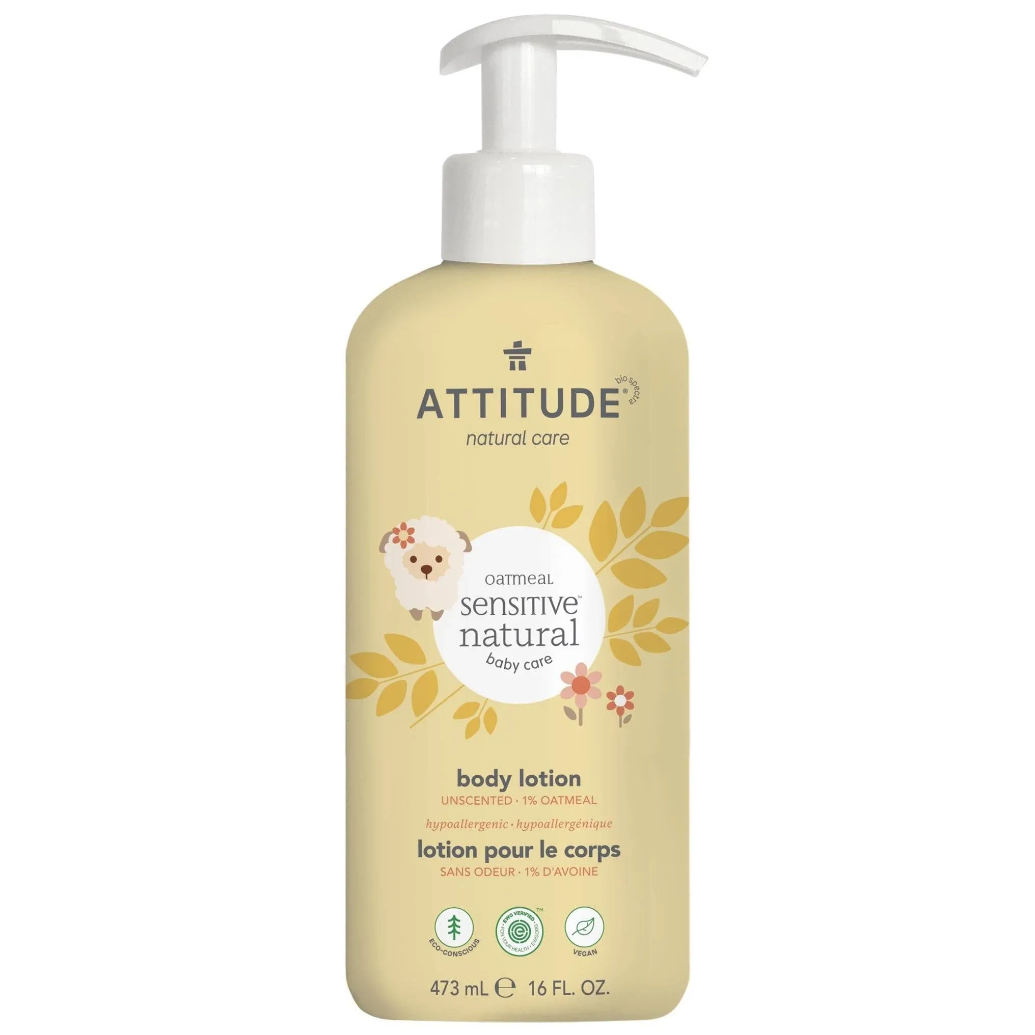 Sensitive Natural Body Lotion 473 Ml By Attitude