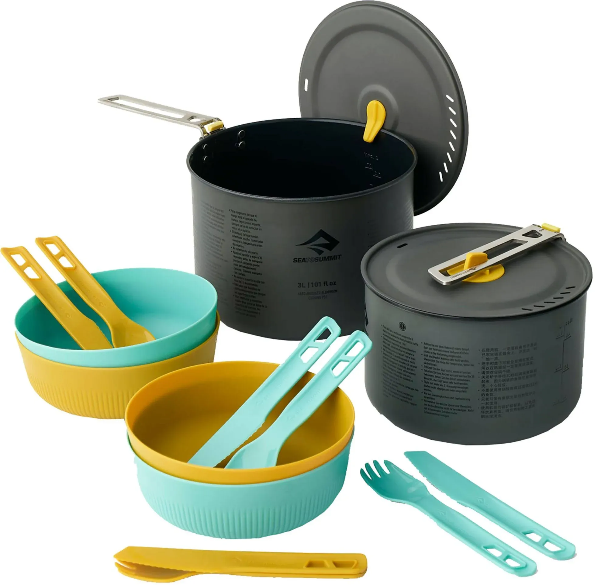 Sea to Summit Frontier UL Two Pot Cook Set - 4 Person