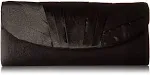 Jessica Mcclintock Angel Satin Tuxedo Flap Evening Clutch Black New