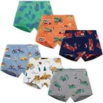 Boboking Little Boys Boxer Briefs Dinosaur Truck Shark Toddler Kids Underwear