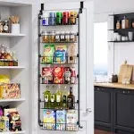 Over the Door Heavy-Duty Metal Organizer, 6-Tier Door Storage for Pantry, Easy