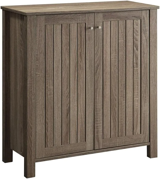 Marisa 4-shelf Shoe Cabinet Dark Taupe