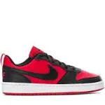 Nike Court Borough Low Recraft Grade School Boys' Red/Black Shoes, Size: 3.5