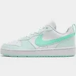 Nike Kids' Grade School Court Borough Low Recraft Shoes, Size 6, Mint Green/White