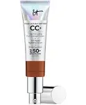 IT Cosmetics Your Skin But Better CC+ Cream - Color Correcting Cream, Full-Coverage Foundation, Hydrating Serum & SPF 50+ Sunscreen - Natural Finish - 1.08 fl oz