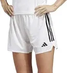 Adidas Women's Tiro 23 Soccer Shorts, White/Black / M