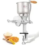 Moongiantgo Corn Grinder Mill Cast Iron Grain Mill Hand Grinder with Large Hopper for Corn Barley Wheat Berries Coffee Chickpeas Pepper Dried Beans Animals Feed Home Brewing