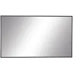 Cole Grey Wood Wall Mirror Black