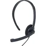 Verbatim Mono Headset Over-the-Head Black (70722) MICROPHONE AND IN LINE REMOTE