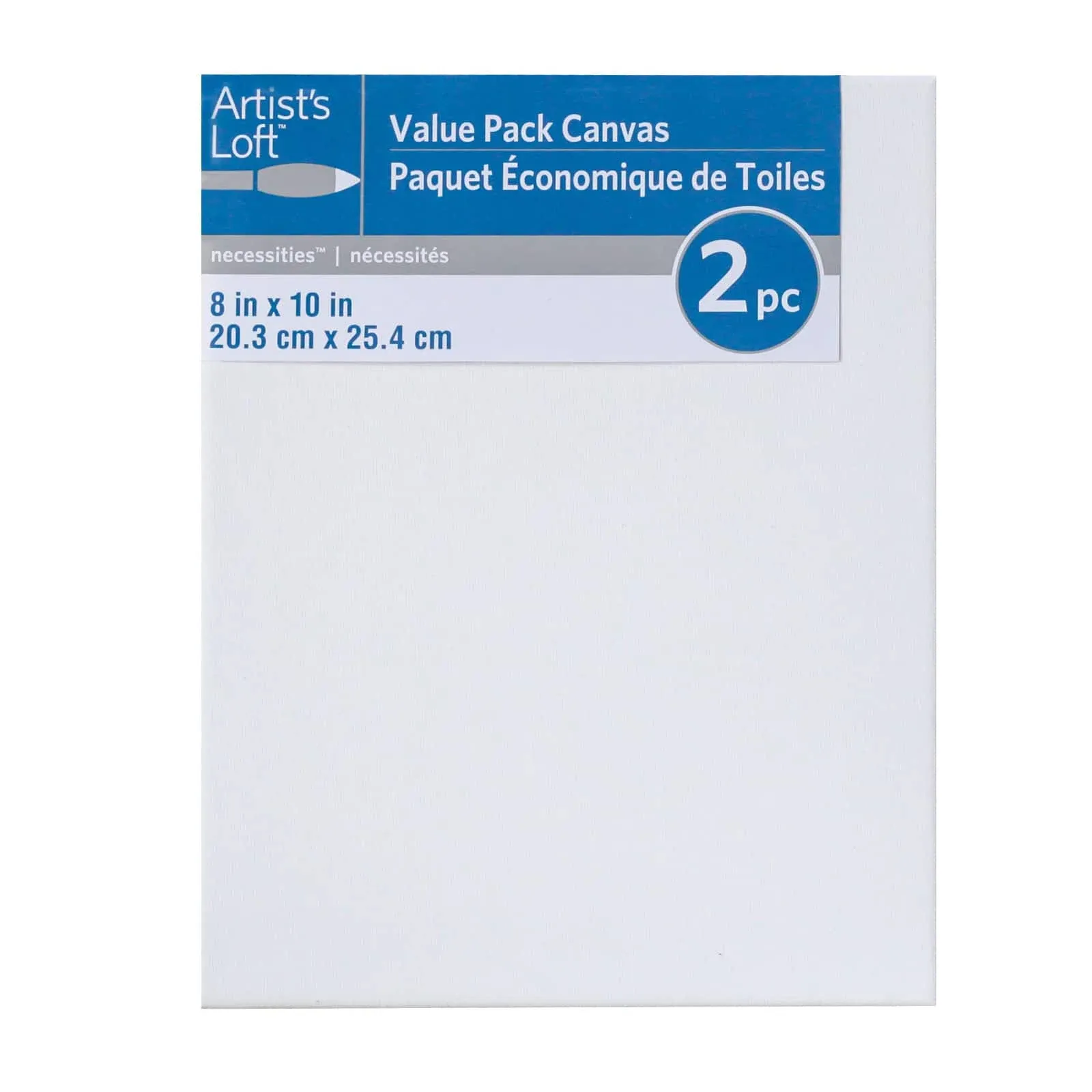 Necessities Value Pack Canvas, 2 Pack by Artist's Loft (5" X 7")