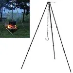 Camping Tripod Campfire Cooking Dutch Oven Tripod Mini Adjustable Grill Tripod