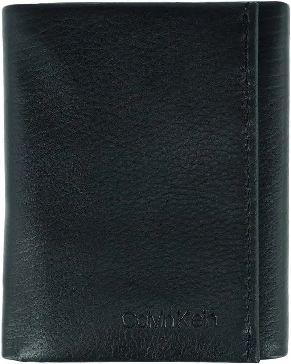 Calvin Klein Men's Leather Trifold RFID Wallet