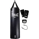 70 lbs Everlast Nevatear Heavy Bag Boxing Set Kit Speed Punching MMA Training