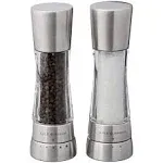 Derwent Salt and Pepper Grinder Set - Stainless Steel Mills Include Gift Box, Go