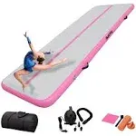 DAIRTRACK IBATMS Air Tumbling Mat 10ft/13ft/16ft/20ft Inflatable Gymnastics Air Mat for Gymnastics Training/Home Use/Cheerleading/Yoga/Water