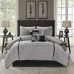 Madison Park - Dune 7 Piece Comforter Set - Grey - King