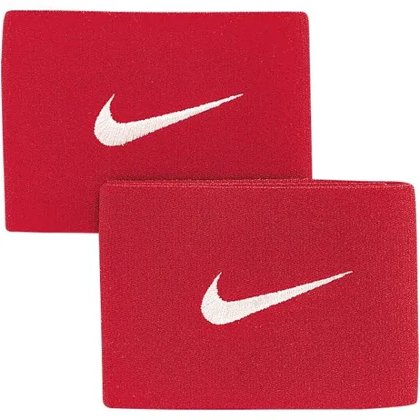 Nike Guard Stay Soccer Straps, Red/White