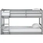 Dorel Living Sierra Twin Floor Bunk Bed, Gray