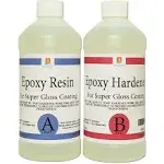 EPOXY RESIN 16 oz Kit for Super Gloss Coating and Table Tops