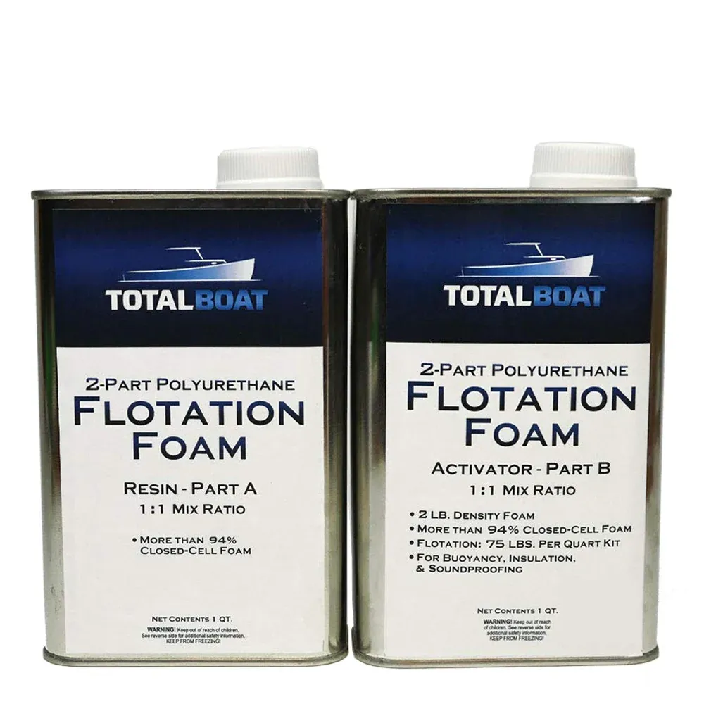 TotalBoat 2 Part Polyurethane Flotation Foam 2 lb Density 2-Quart Kit