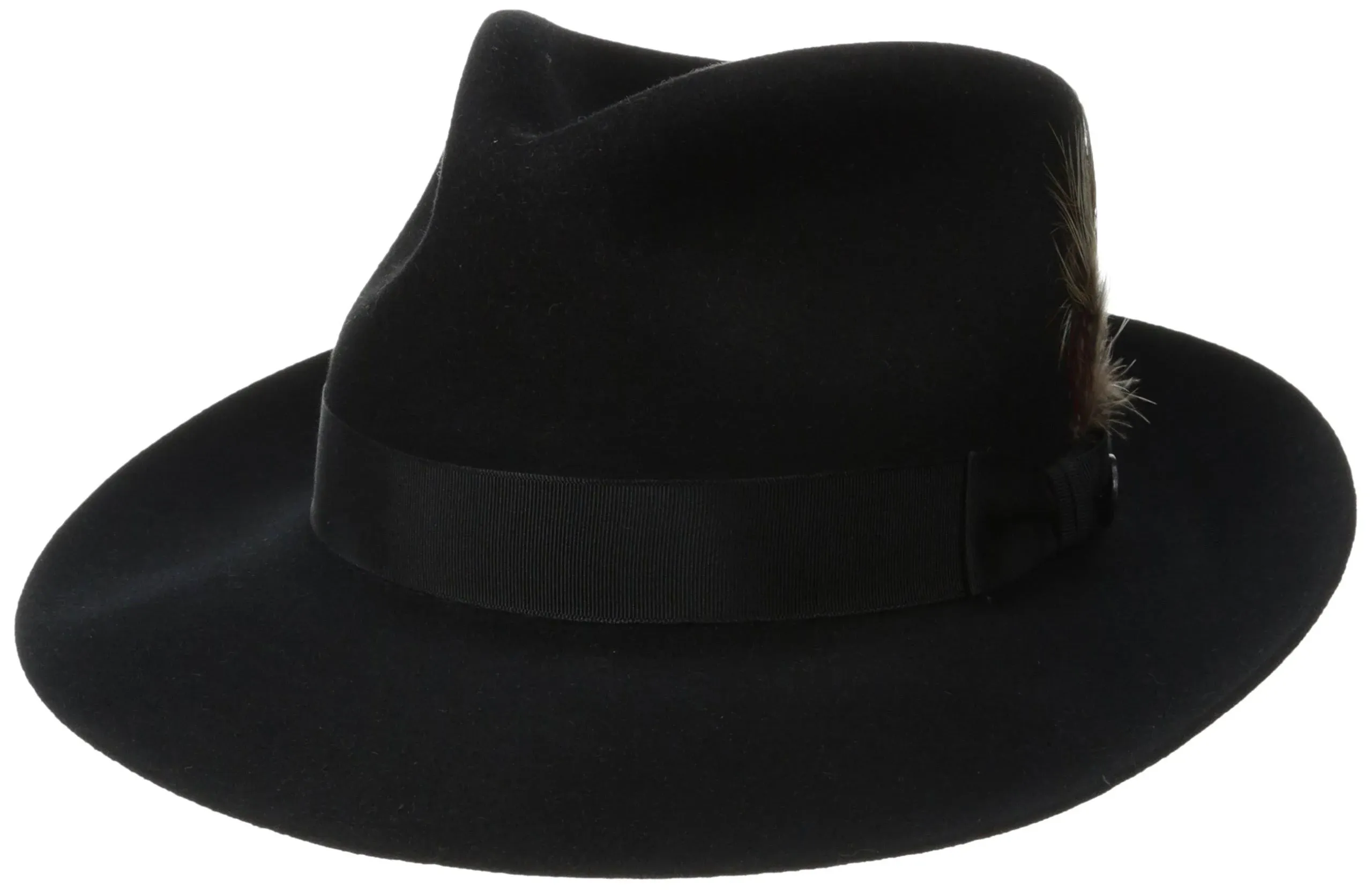 Stetson Chatham Fur Felt Fedora, Black