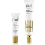 RoC Retinol Correxion Value Set Duo, Deep Wrinkle Anti-Aging Night Face Cream + Daily Under Eye Cream for Dark Circles & Puffiness , Skin Care Set (Packaging May Vary)