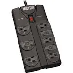 Tripp Lite 8-Outlet 8' Cord Surge Protector, Black TLP808B