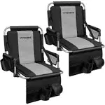 VIVOHOME Stadium Seats with Back Support Cushion for Bleachers 2Packs 