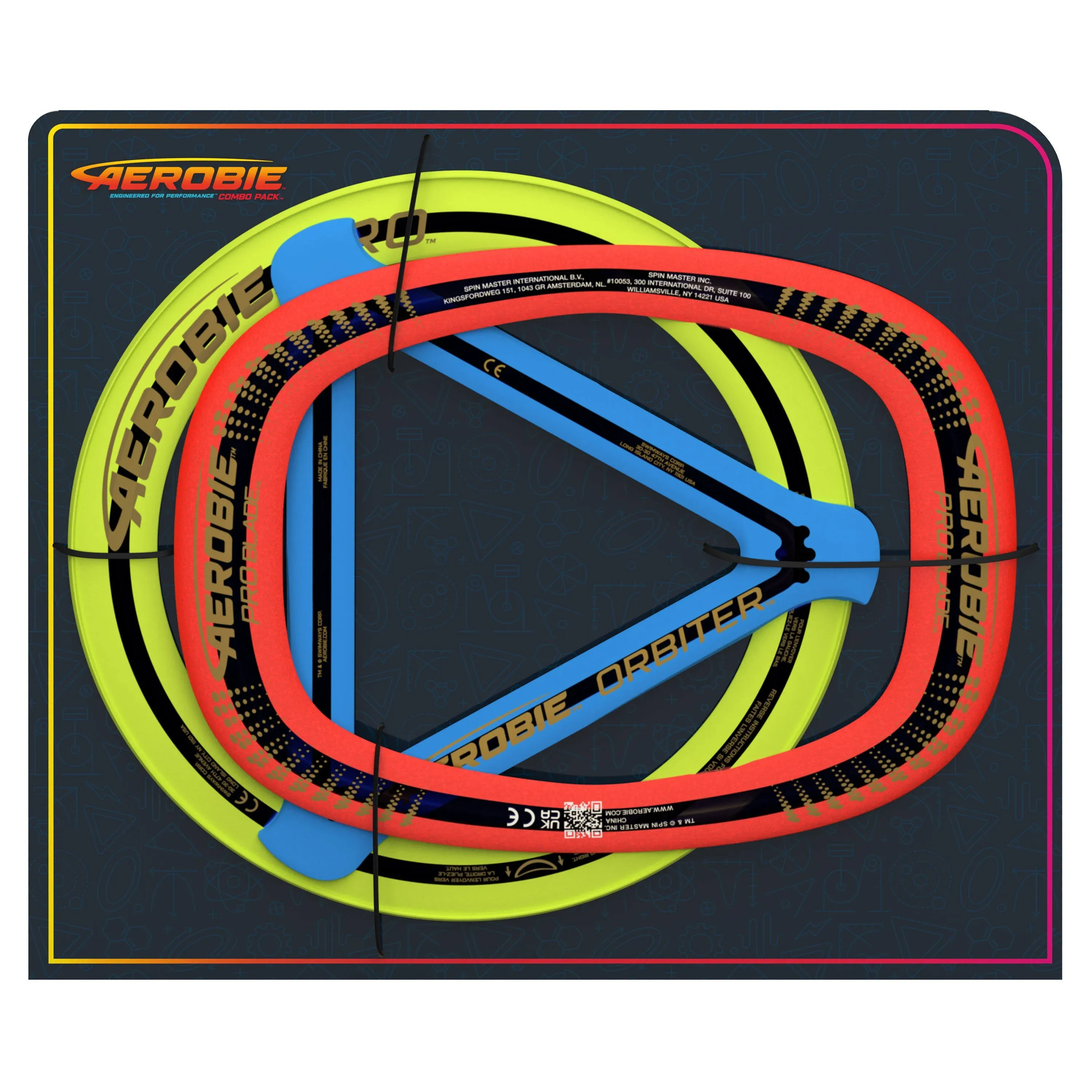 Aerobie 3-Piece Flying Ring Combo Pack Pro Ring Combo 3-piece