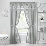 Achim Paige Tier and Valance Window Curtain Set