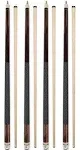 Set of 4 Pool Cues New 58" Billiard House Bar Pool Cue Sticks (ZJ-001-C(4pcs))